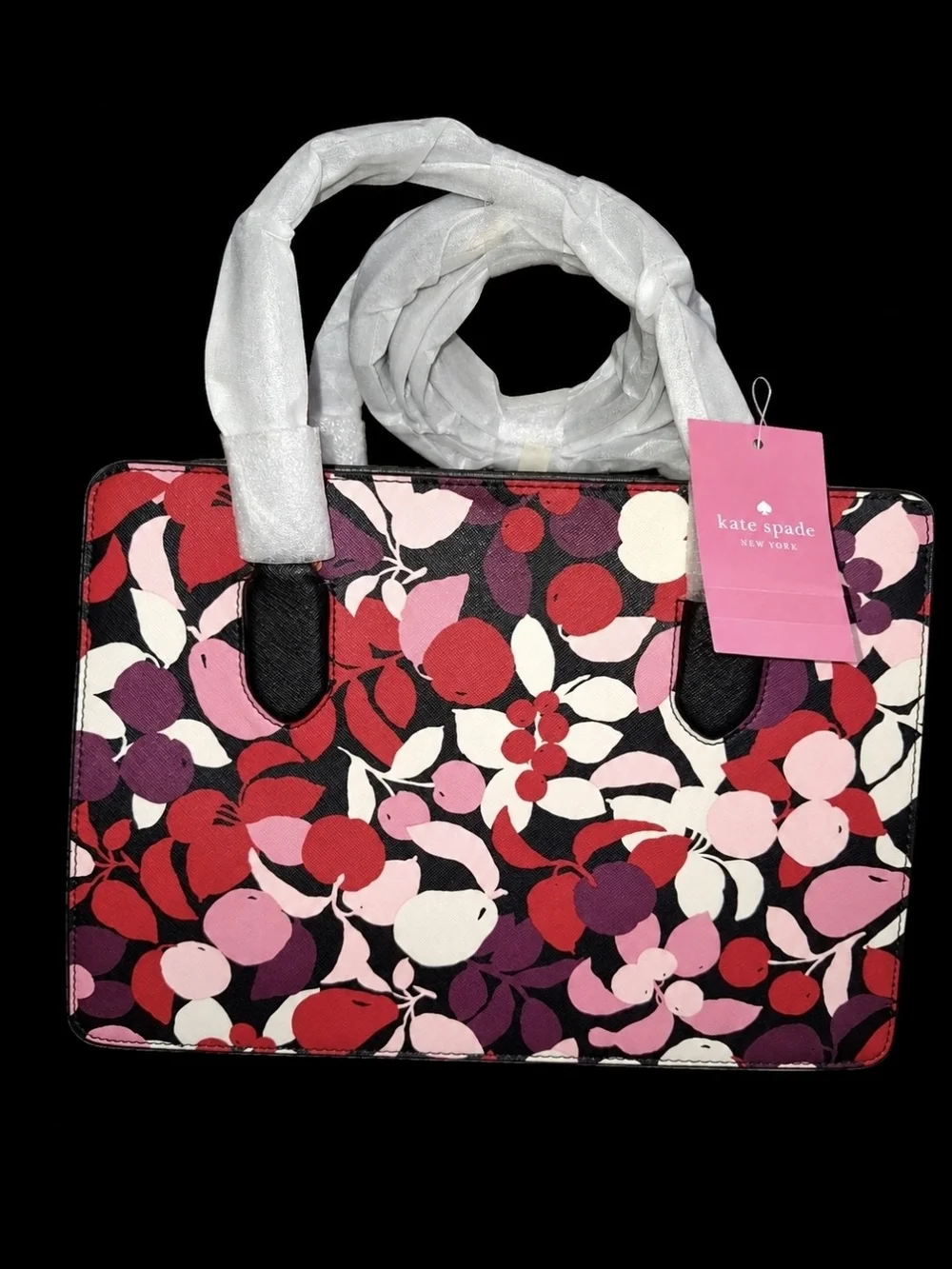 kate spade Pink & Red Floral Tote Bag